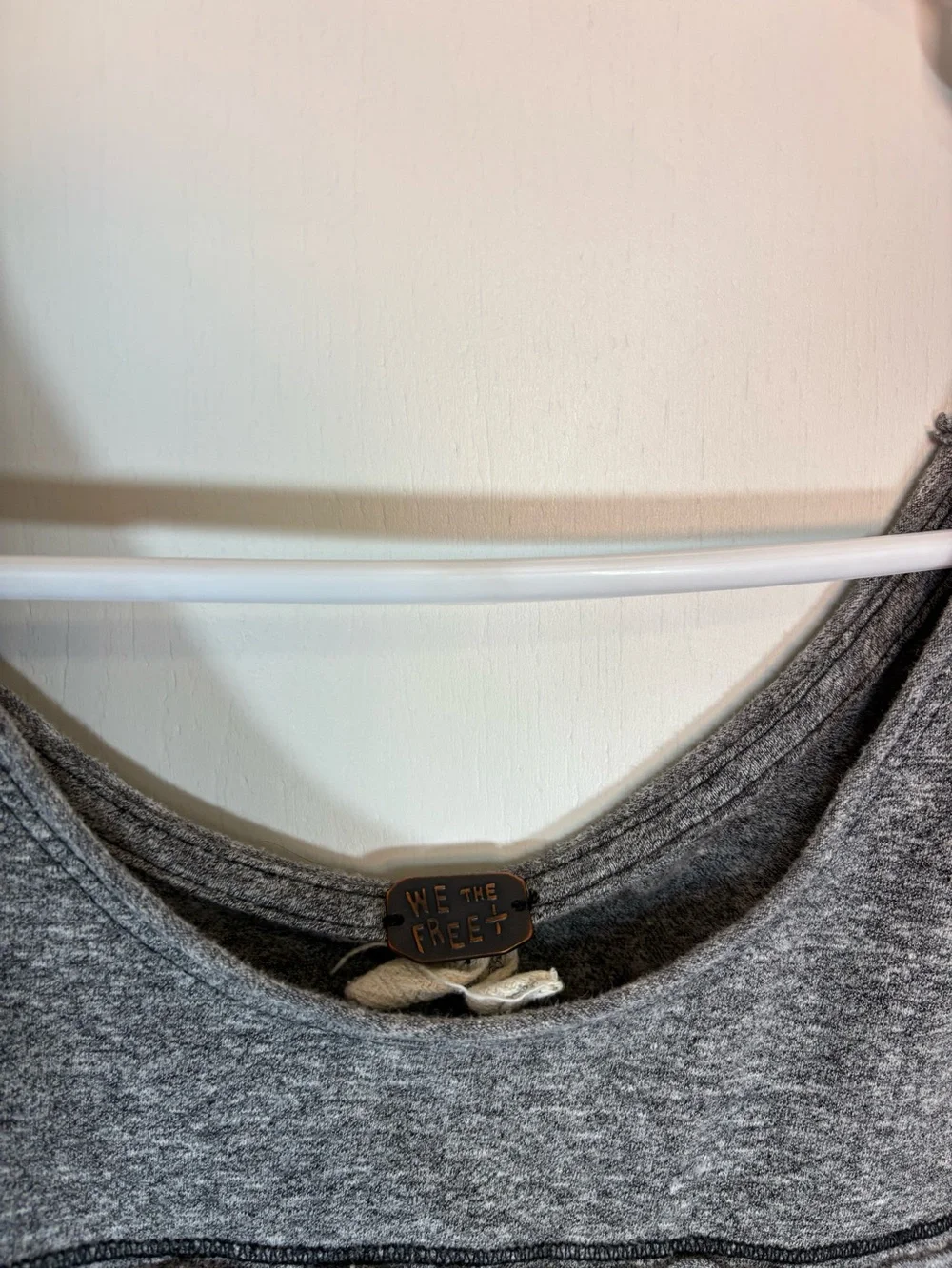 Free People We the Free Cloud Nine‎ Grey Long Sleeve Top Size Medium
